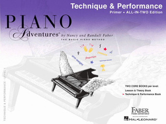 PIANO ADVENTURES ALL IN TWO PRIMER TECHNIQUE MUSIC BOOK