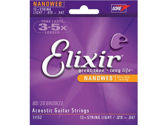 Elixir Acoustic Nano 12st Light 10 47