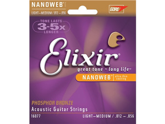 Elixir Acoustic Nano Phos Bronze Light Med 12 56