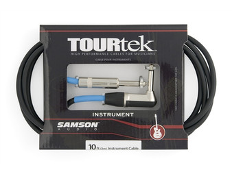 TourTek 10' Instrument Cable w/L Jack (3.05m)