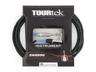 TourTek 20' Instrument Cable w/L Jack (6.10m)