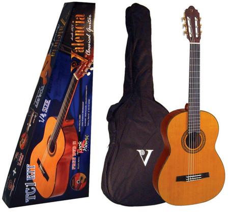 Valencia 1/4 Size Guitar Package