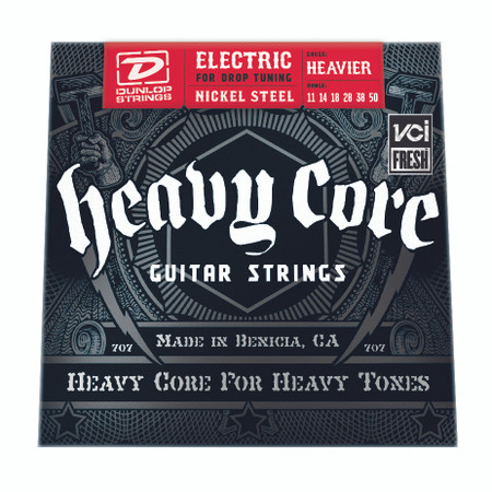 BOX OF 6    DUNLOP    Electric Heavy Core Guitar Strings    11 50