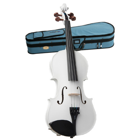 STENTOR   Harlequin Series. 4/4 violin outfit. Metallic White.