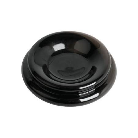 AMS   Wooden piano castor cup. Ebony