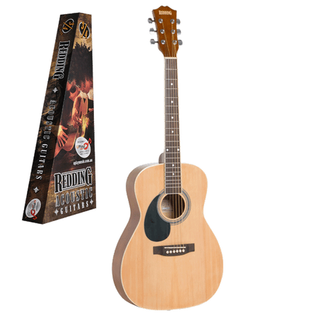 REDDING     ¾ size  left hand  dreadnought acoustic guitar