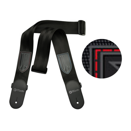 DiMARZIO John Petrucci Signature Guitar Strap (Red Top Stiching)