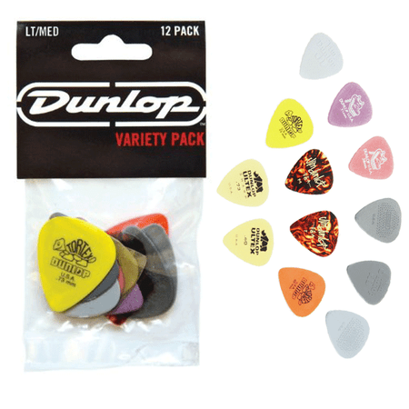 JIM DUNLOP 12 Pick Variety Pack - Light/Medium