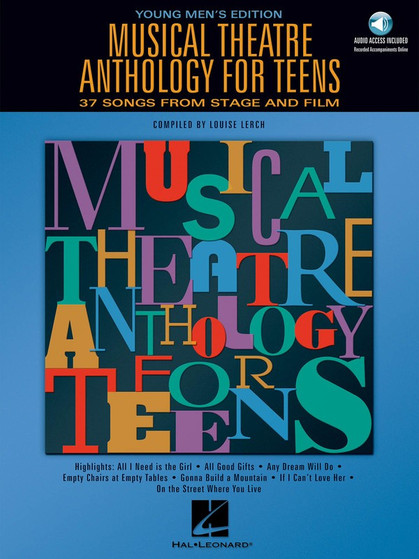 MUSICAL THEATRE ANTH TEENS MENS BK/OLA MUSIC BOOK