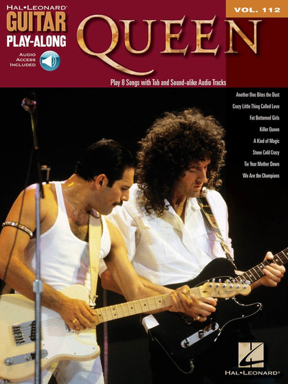 QUEEN GUITAR PLAY ALONG BK/CD V112 SHEET MUSIC BOOK