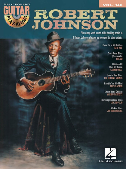 ROBERT JOHNSON GUITAR PLAY ALONG V146 BK/CD SHEET MUSIC BOOK