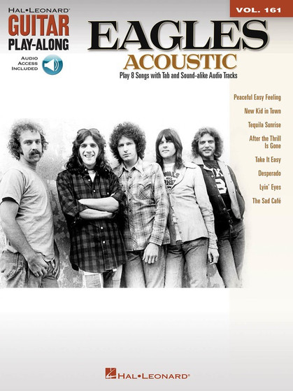 EAGLES ACOUSTIC GUITAR PLAY ALONG BK/CD V161 SHEET MUSIC BOOK