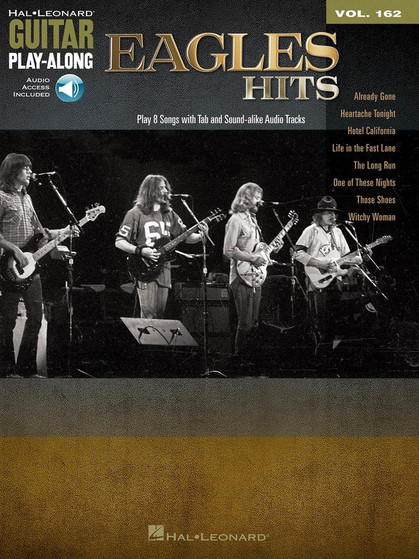 EAGLES HITS GUITAR PLAY ALONG BK/CD V162 SHEET MUSIC BOOK
