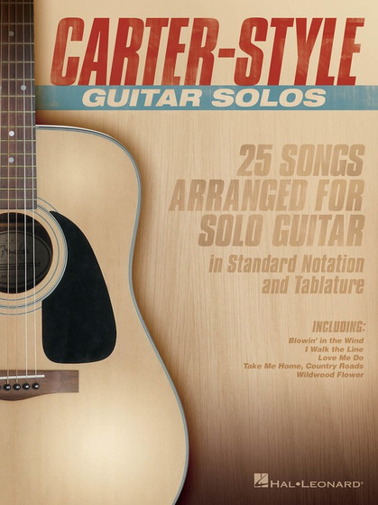 CARTER STYLE GUITAR SOLOS TAB SHEET MUSIC BOOK