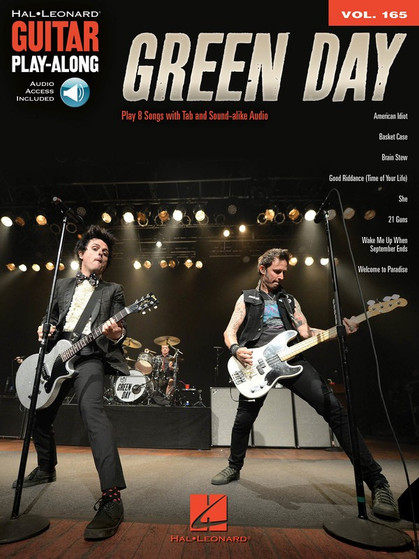 GREEN DAY GUITAR PLAYALONG V165 BK/OLA SHEET MUSIC BOOK