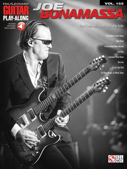 JOE BONAMASSA GUITAR PLAY ALONG V152 BK/OLA SHEET MUSIC BOOK