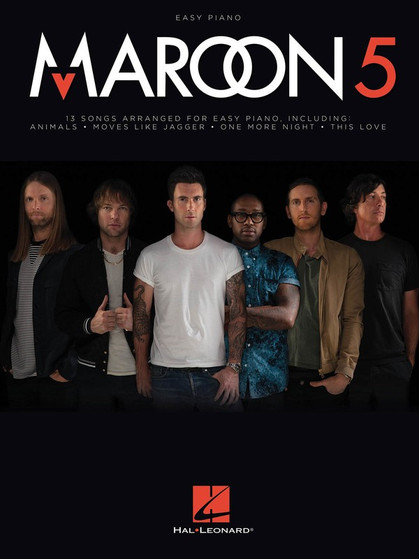 MAROON 5 EASY PIANO SHEET MUSIC BOOK