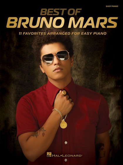 BEST OF BRUNO MARS EASY PIANO SHEET MUSIC BOOK