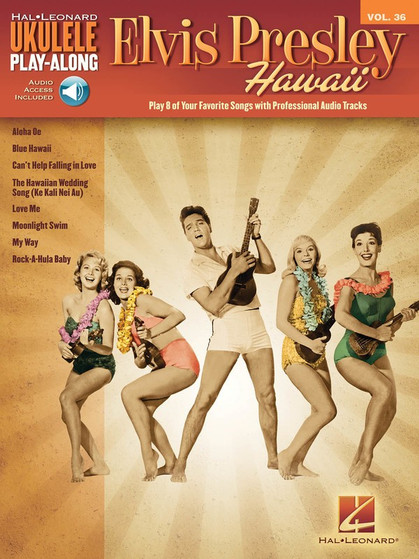 ELVIS PRESLEY UKE PLAYALONG V36 BK/OLA SHEET MUSIC BOOK