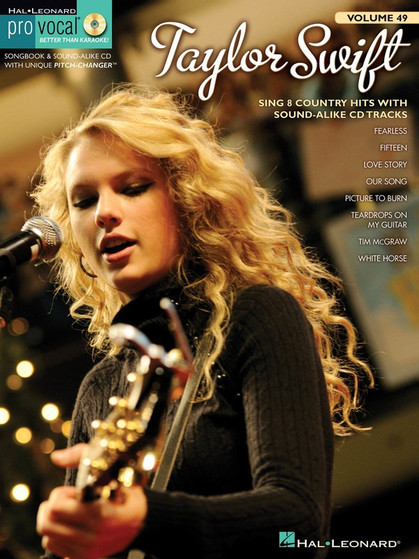 TAYLOR SWIFT PRO VOCAL WOMENS V49 BK/CD SHEET MUSIC BOOK