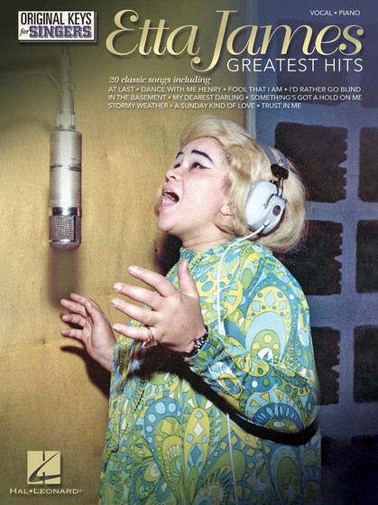 ETTA JAMES GREATEST HITS - ORIGINAL KEYS FOR SINGERS SHEET MUSIC BOOK