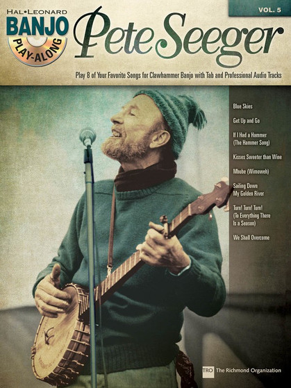 PETE SEEGER BANJO PLAY ALONG V5 BK/CD SHEET MUSIC BOOK