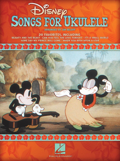 DISNEY SONGS FOR UKULELE SHEET MUSIC BOOK