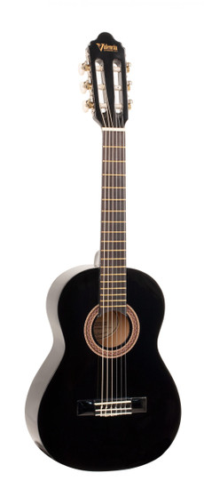 VALENCIA Series 100 Classical Guitar -Black 1/4 Size