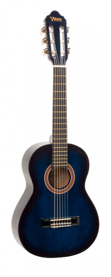 VALENCIA Series 100 Classical Guitar -Blue Sunburst 1/4 Size
