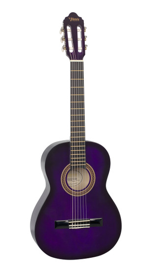 VALENCIA Series 100 Classical Guitar -Purple Sunburst 3/4 Size