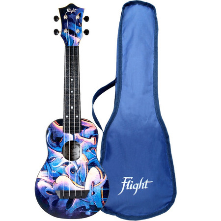 FLIGHT TUS40 ABS TRAVEL UKULELE GRAFFITI