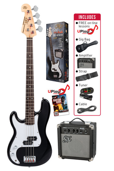 3/4 size Left hand Bass Guitar & Amp Package.