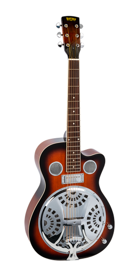 Cutaway Electric/Acoustic Resonator Guitar.