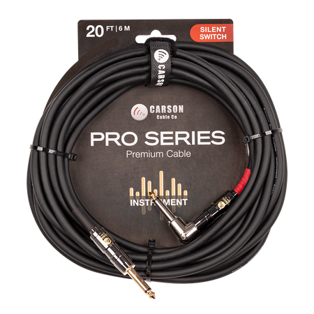 20 foot right angle Silent Switch instrument cable.