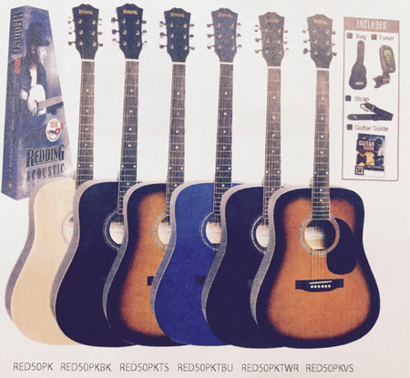 REDDING   Acoustic Guitar Package   Tobacco Sunburst