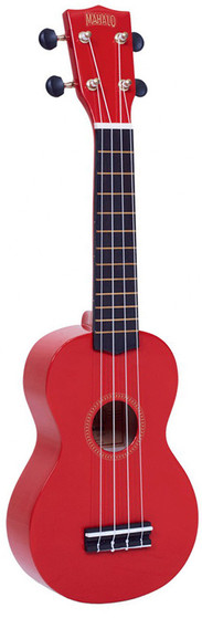 MAHALO Rainbow Series Soprano Ukulele Red.