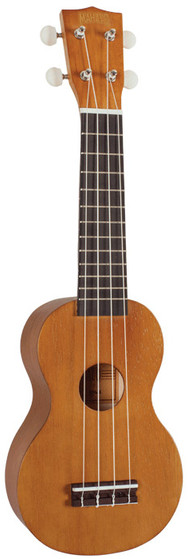 MAHALO Kahiko Plus Series Soprano Ukulele Wide Neck Model Transparent Brown.