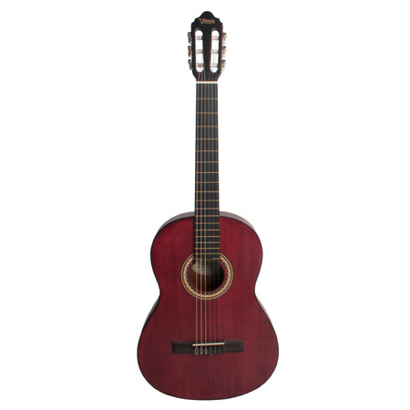 VALENCIA   4/4 size classical guitar.  Transparent Wine Red.