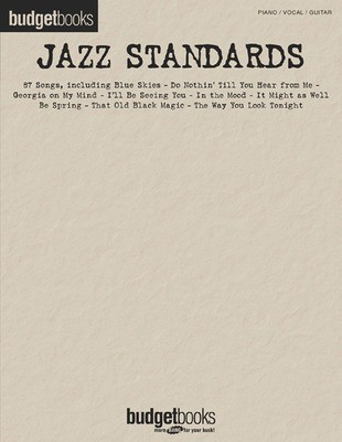 BUDGET BOOKS JAZZ STANDARDS PVG MUSIC BOOK