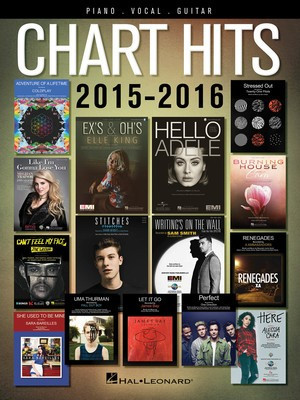 CHART HITS OF 2015 2016 PVG MUSIC BOOK