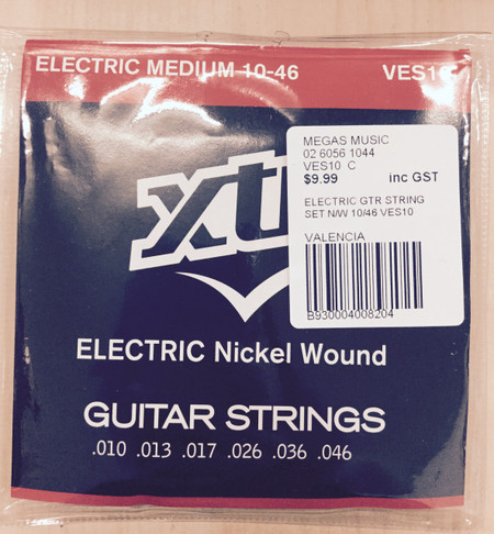 XTR    Electrical Medium Guitar String Set (Nickel Wound)    10   46