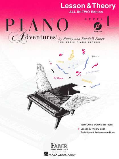 PIANO ADVENTURES ALL IN TWO 1 LESSON THEORYBK/CD MUSIC BOOK