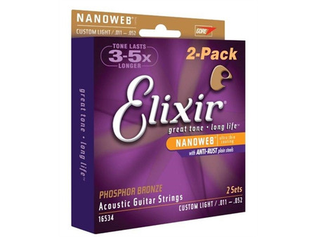 Elixir 2 Pack Of Aco Phos Bronze 11 52