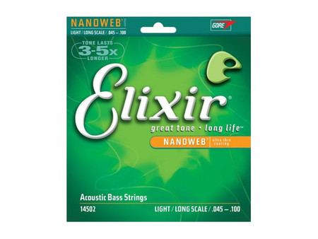 Elixir Acoustic Bass Nano Light 45 100