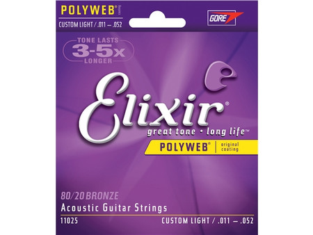 Elixir Acoustic Poly Cust Light 11 52