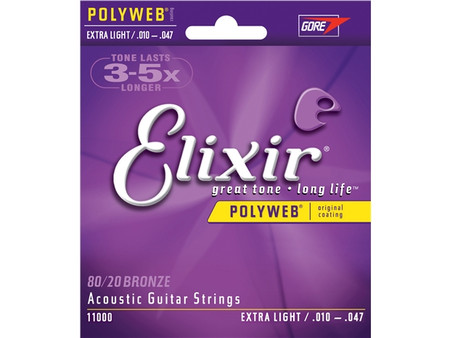 Elixir Acoustic Poly Extra Light 10 47