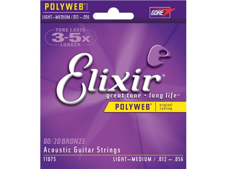 Elixir Acoustic Poly Light Med 12 56