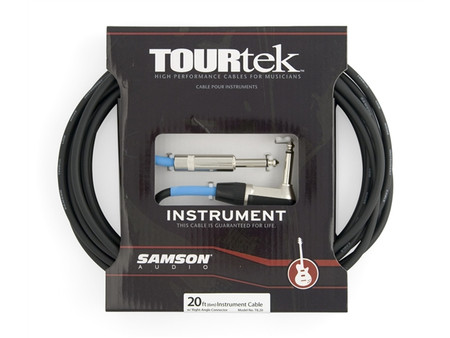 TourTek 20' Instrument Cable w/L Jack (6.10m)