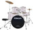 DXP  Pioneer  Series Rock Drumkit with Cymbals & Throne    Metallic Silver