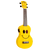 MAHALO   Smiley Art Series. Soprano electric/ acoustic Ukulele
